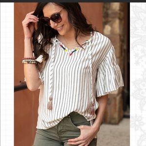 Grace & Lace Havana & Cheyenne Shirt Large Women